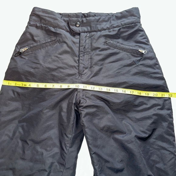White Sierra Black Insulated Snow Pants High Rise Winter Ski Snowboard Medium - Picture 6 of 7
